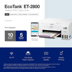 Epson ET-2800 White EcoTank All-in-One Supertank Printer