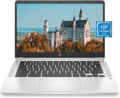 HP 14a-na0024nr Chromebook 14" Celeron 4GB 32GB eMMC HD