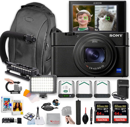 Sony DSC-RX100 VII Cyber-Shot Digital Camera Bundle
