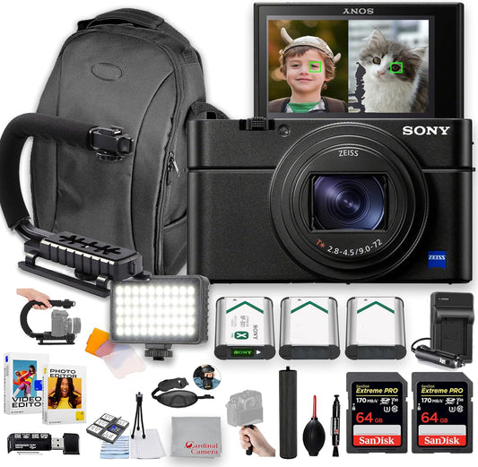 Sony DSC-RX100 VII Cyber-Shot Digital Camera Bundle