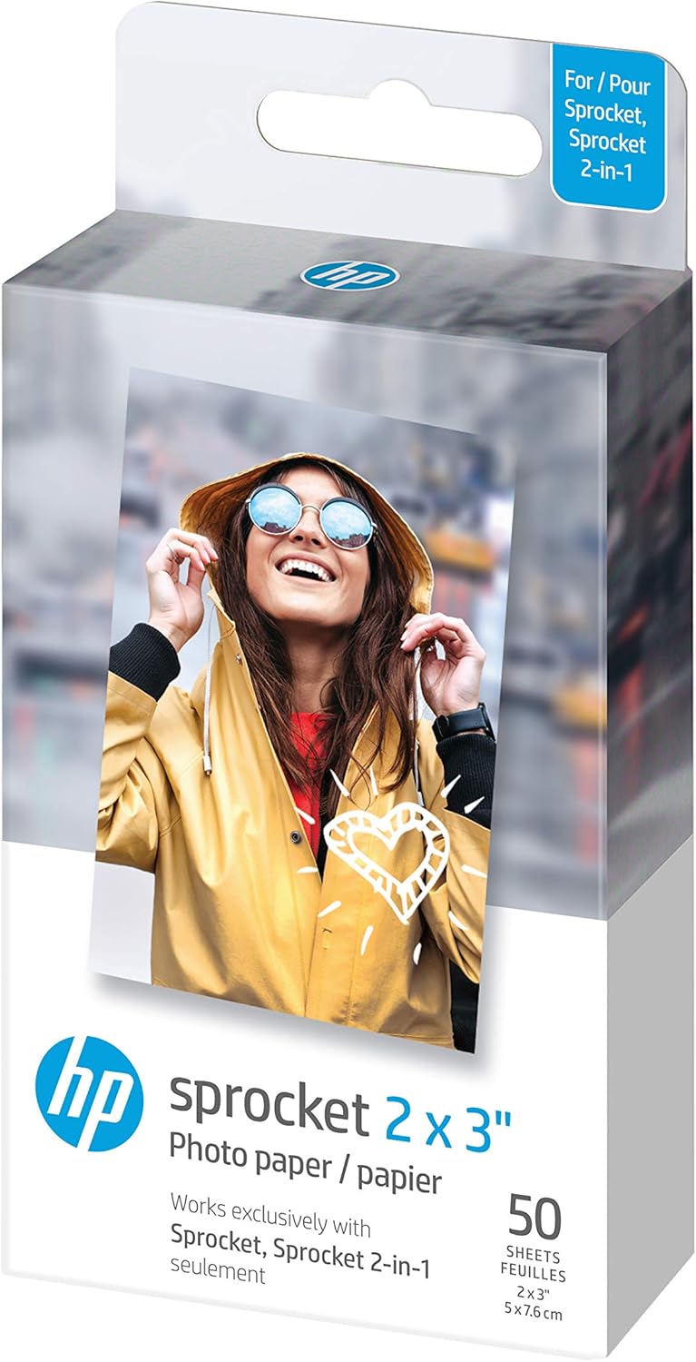 HP Sprocket 2nd Edition Portable Photo Printer Noir