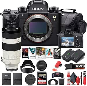 Sony ILCE9/B Alpha a9 Mirrorless Camera Bundle w/ 100-400mm Lens Renewed
