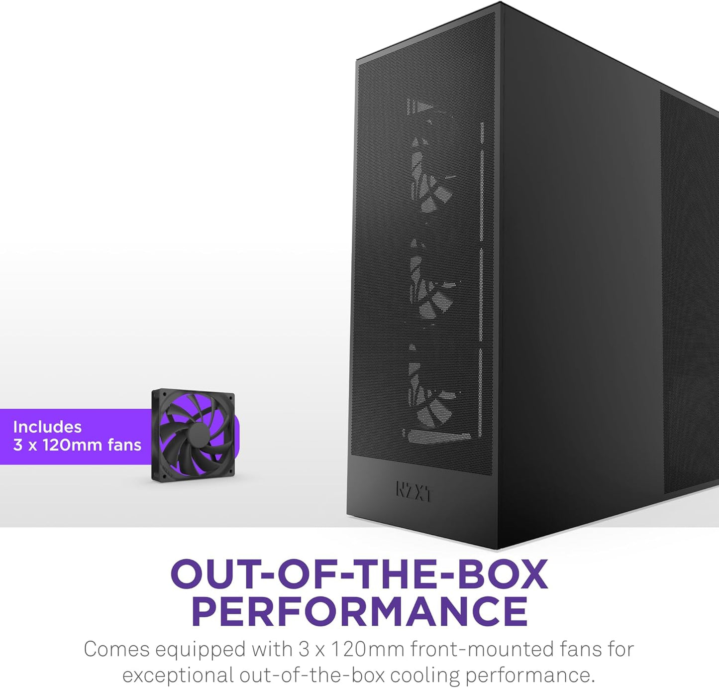 NZXT CM-H72FB-01 H7 Flow ATX Mid-Tower Case Black