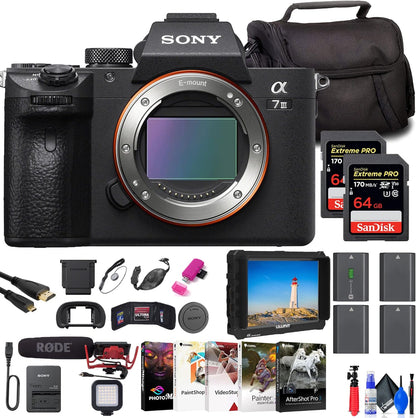 Sony ILCE7M3/B a7 III Mirrorless Camera Bundle (Renewed)