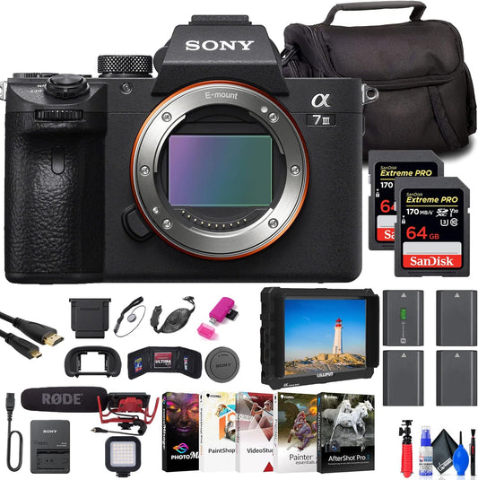 Sony ILCE7M3/B a7 III Mirrorless Camera Bundle (Renewed)