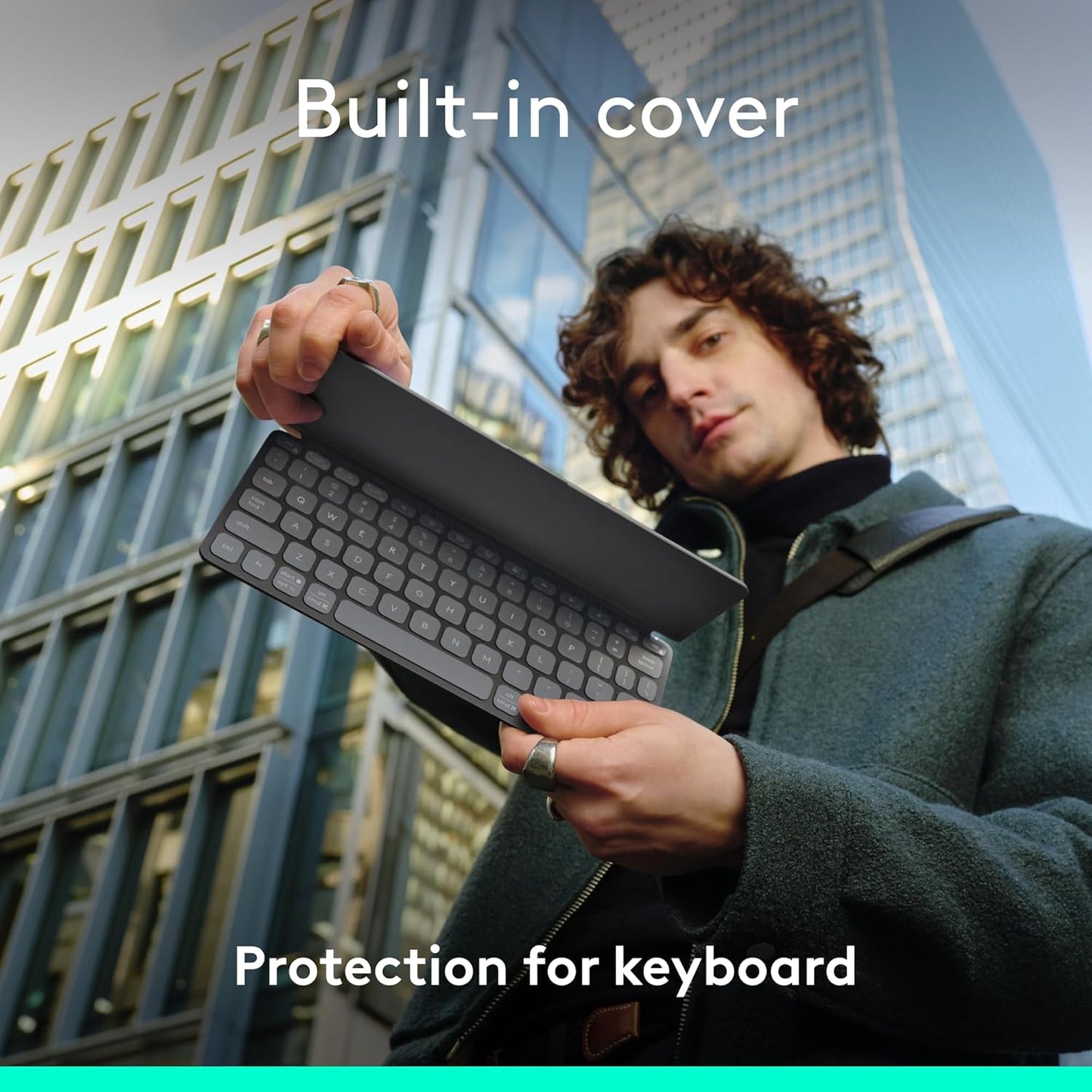 Logitech 920-012867 Keys-to-GO 2 Portable Bluetooth Keyboard Graphite