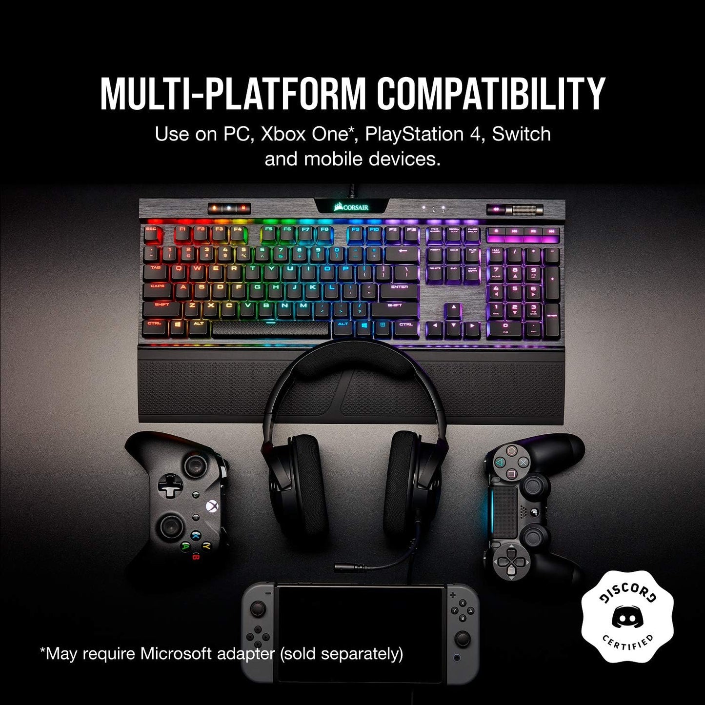 Corsair CA-9011195 HS35 Carbon Gaming Headset (Renewed)
