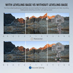 Neewer LP65 Tripod Head Leveling Base with Bubble Level