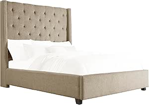 Lexicon Eulalie Cal King Upholstered Platform Bed - Brown