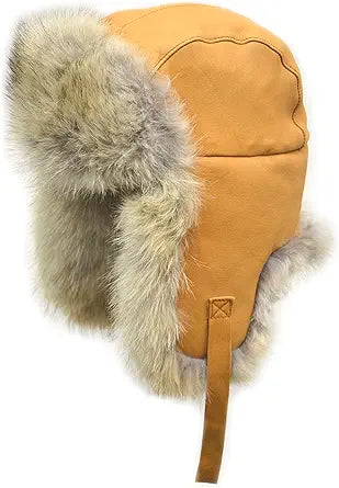 Crown Cap Coyote W/Canadian Elk Fur Hat