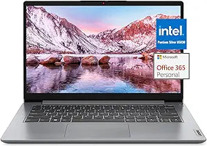Lenovo IdeaPad 1i 14" HD Laptop, 4GB RAM, 192GB Storage