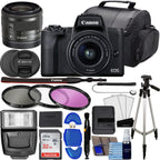 Canon EOS M50 Mark II Mirrorless Camera with 15-45mm Lens Bundle