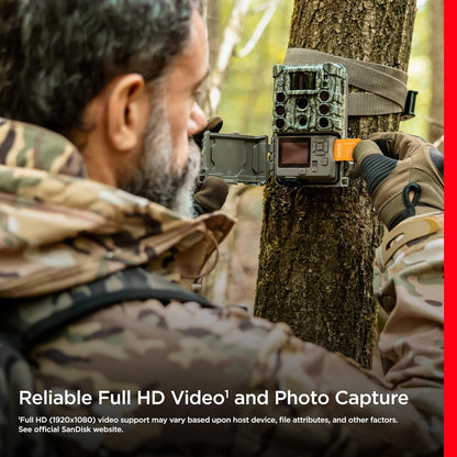 SanDisk SDSQUNR-032G Outdoors 32GB microSD Card 2-Pack for Trail Cams