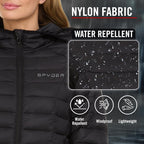 Spyder SY-PCK101 Women's Packable Lightweight Puffer Jacket