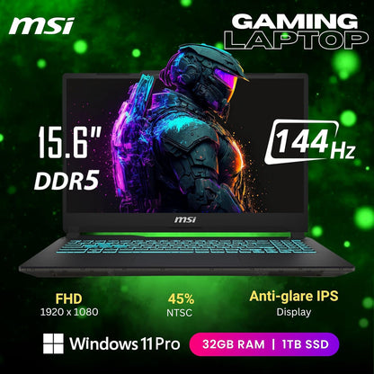 MSI Cyborg 15 - Gaming Laptop, Core Ultra 7, RTX 4050, 32GB RAM, 1TB SSD