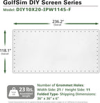 Elite Screens DIY10X20-IPW1145-F Golf Simulator Impact Screen 10'x20'
