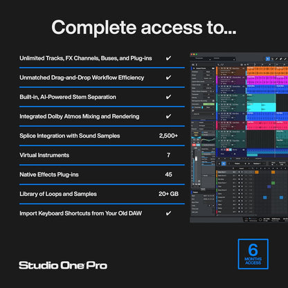 PreSonus Studio One Pro Music Software + Access Key