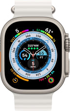 Apple MNH83LL/A Watch Ultra Titanium White Band (Renewed)