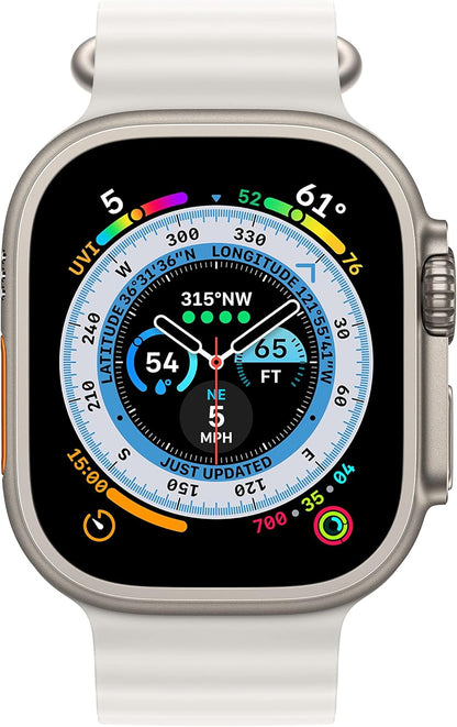 Apple MNH83LL/A Watch Ultra Titanium White Band (Renewed)