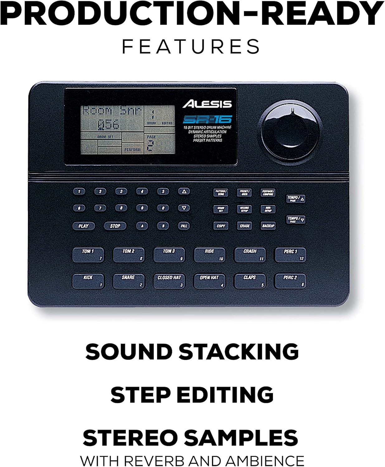 Alesis SR16 Studio Drum Machine with Effects and Sounds