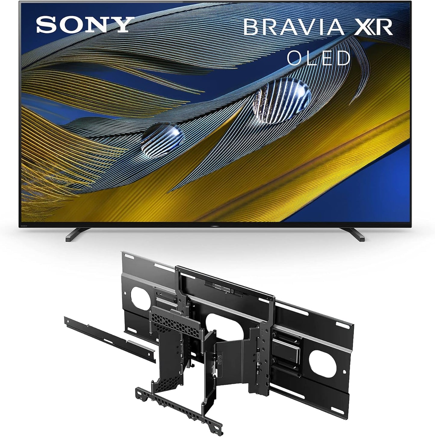 Sony BRAVIA XR A80J 55" 4K OLED TV with Wall Mount