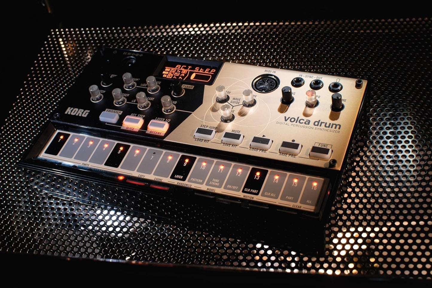 Korg VOLCADRUM Drum Machine Digital Percussion Synth Blue