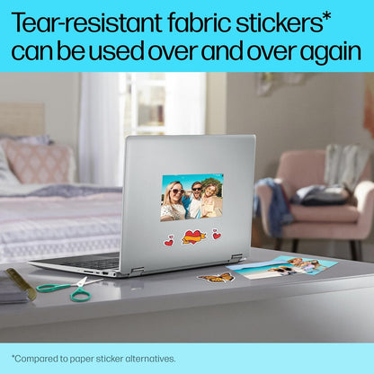 HP 8L1U8A 4x6 Picture Stickers Matte Self-Adhesive 25 Sheets