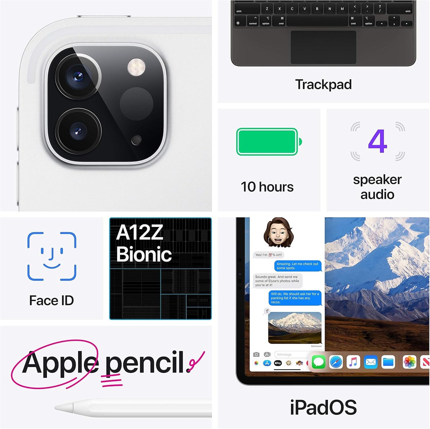 Apple MXDD2LL/A 2020 iPad Pro 11-inch 256GB Silver Renewed
