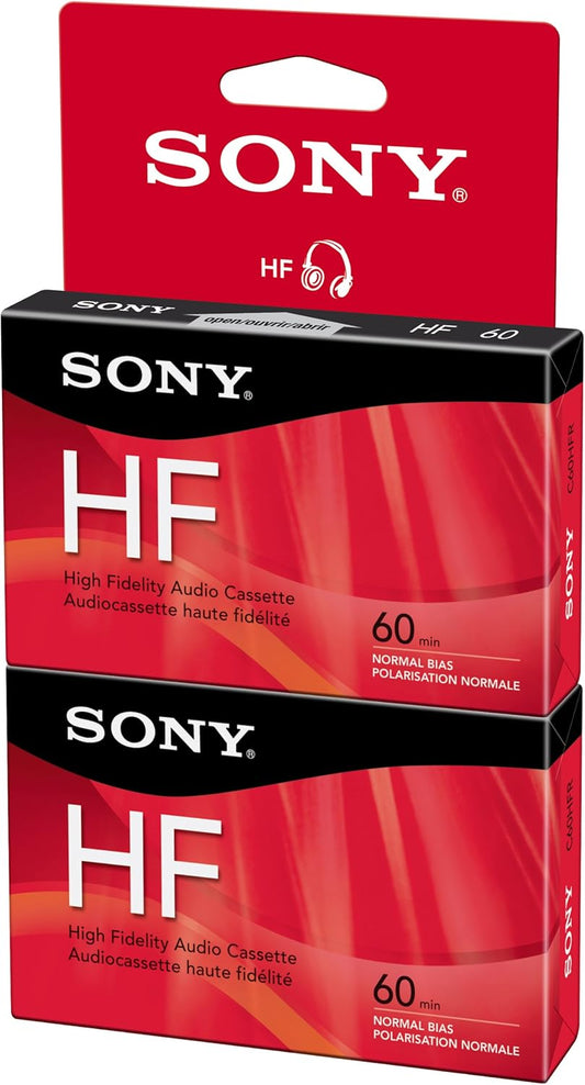 Sony C60HFR/2 60 Minute HF Normal Bias Audio Cassette Tape