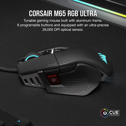 Corsair M65 RGB Ultra Tunable FPS Gaming Mouse Renewed
