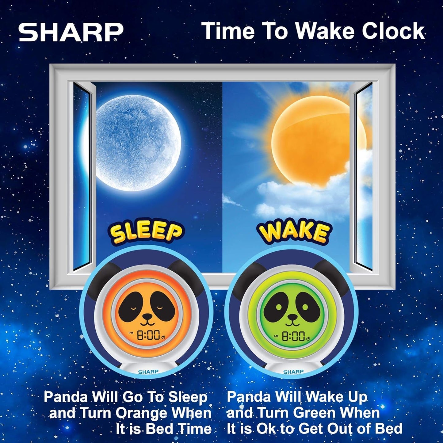 Sharp SPC084P Ready to Wake Bear Sleep Trainer Clock