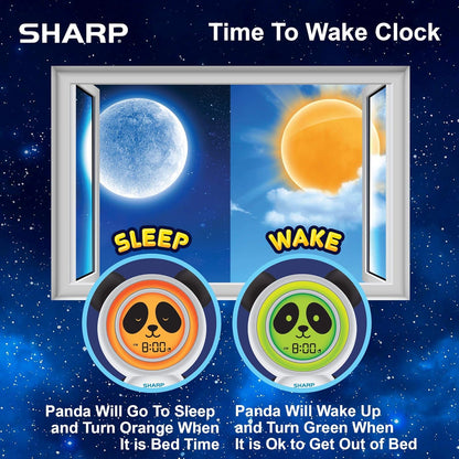 Sharp SPC084P Ready to Wake Bear Sleep Trainer Clock