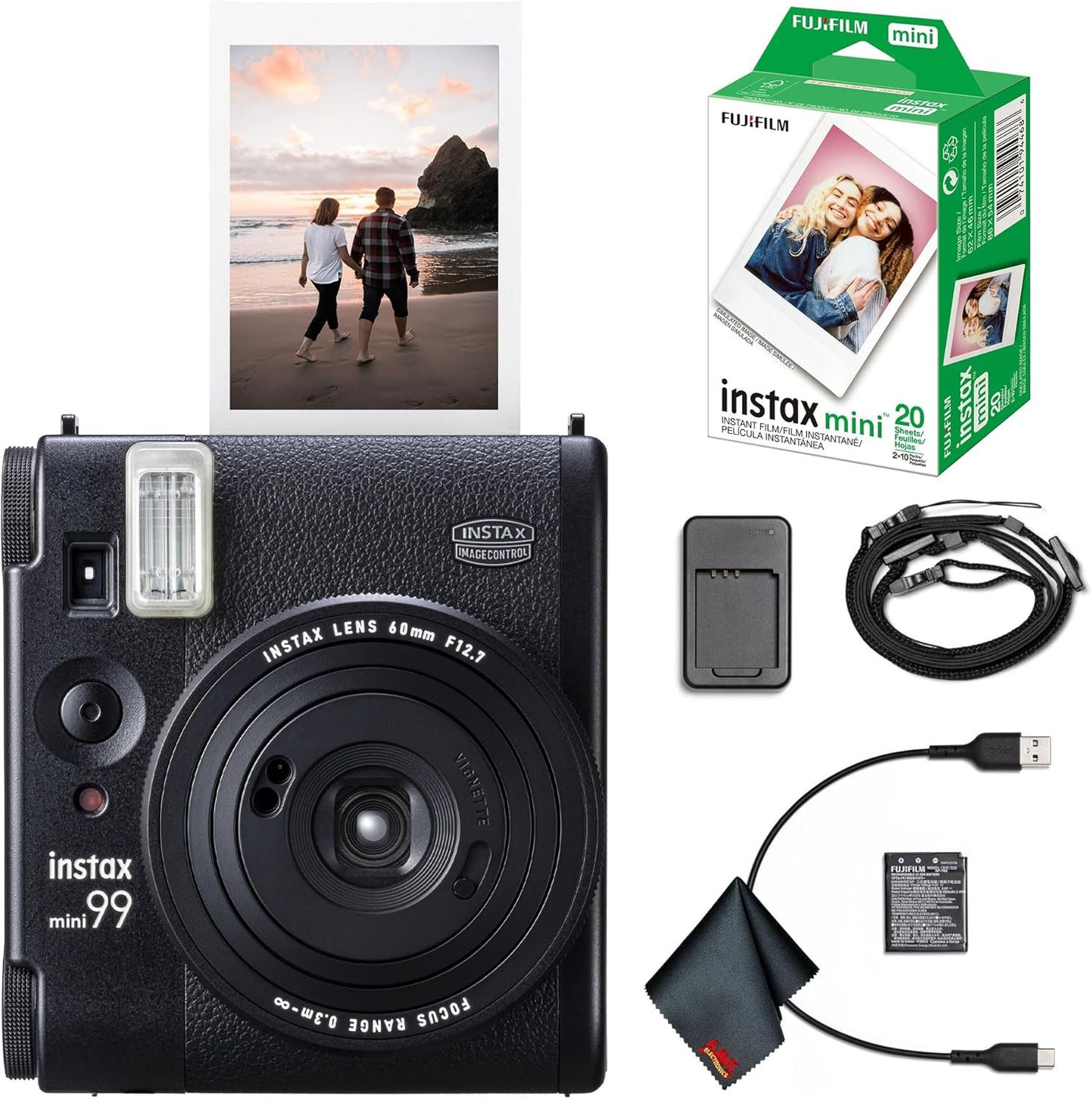 Fujifilm 16823507 Instax Mini 99 Camera Bundle + Film