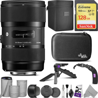Sigma 18-35mm F1.8 Art DC HSM Lens for Canon Bundle