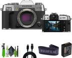 Fujifilm X-T50 Mirrorless Camera Body Silver Bundle