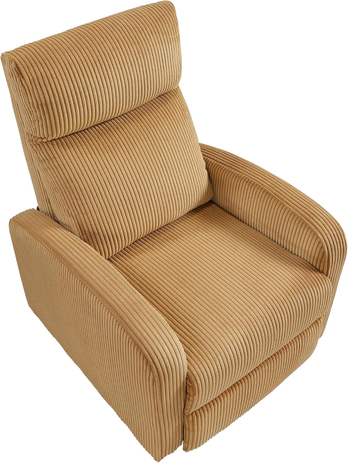 Lexicon 194840287162 Yellow Corduroy Pushback Recliner