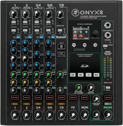 Mackie Onyx8 8-Channel Analog Mixer with USB