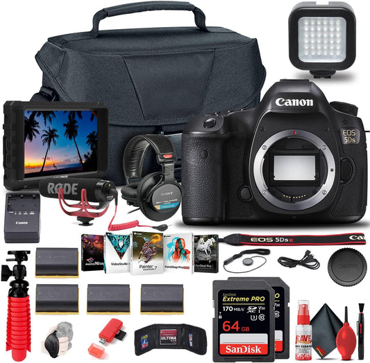 Canon 0581C002 EOS 5DS DSLR Camera Body Bundle Renewed
