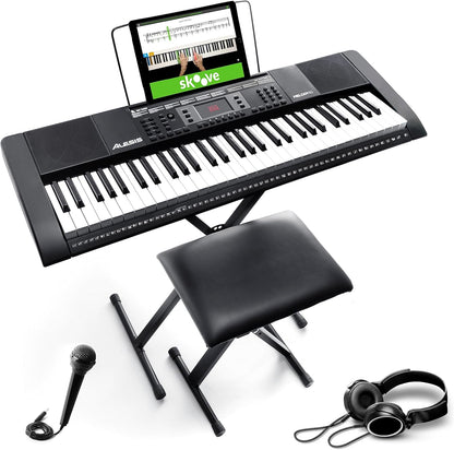 Alesis Melody61MKII 61-Key Keyboard Piano Beginner Bundle