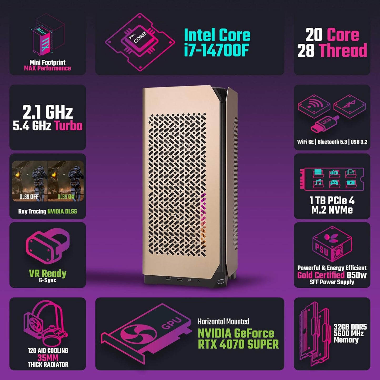 Cooler Master AYG-N1M7-N57MII31-N1 NC1 Pro i7 RTX 4070 Gaming PC