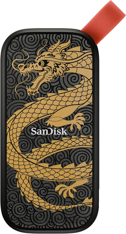 SanDisk SDSSDE30-1T00-GD25 1TB Portable SSD Dragon Edition USB-C