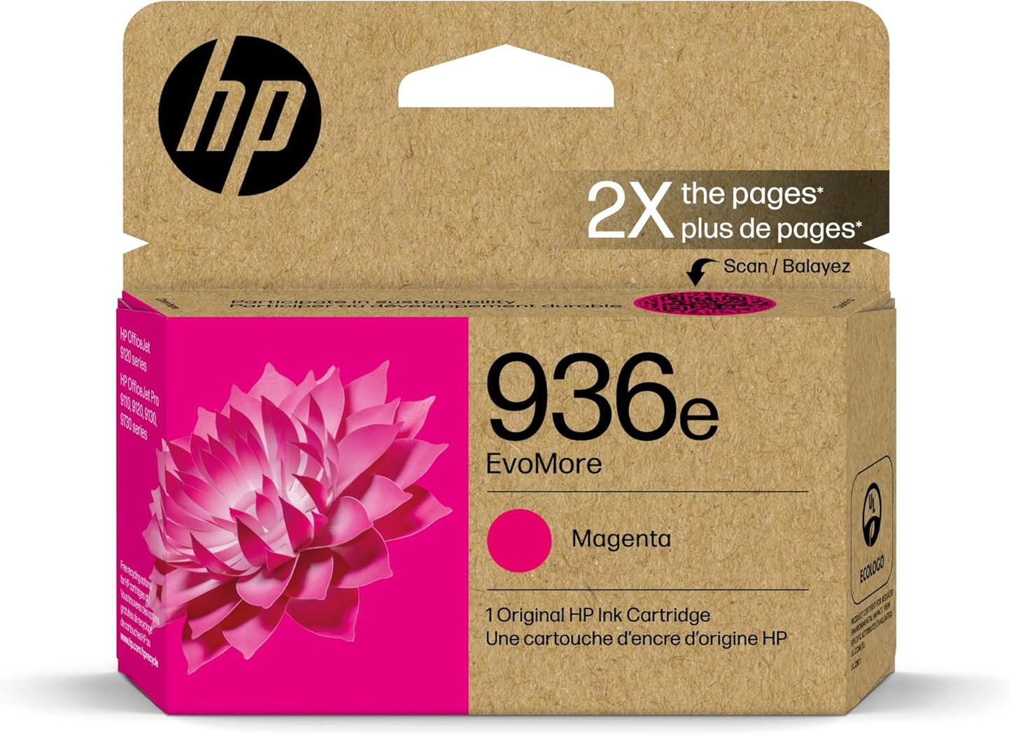 HP 936e Magenta EvoMore Ink Cartridge 4S6V4LN OfficeJet