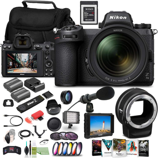 Nikon Z 7II 24-70mm Lens Kit + Accessories (Renewed)