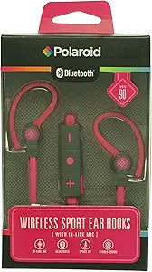 Polaroid 4330336138 Bluetooth Earbuds: Wireless Sport, Pink