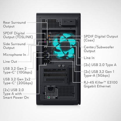 Alienware AWAUR16-7520BLK-PUS Aurora R16 RTX 4060 Gaming Desktop