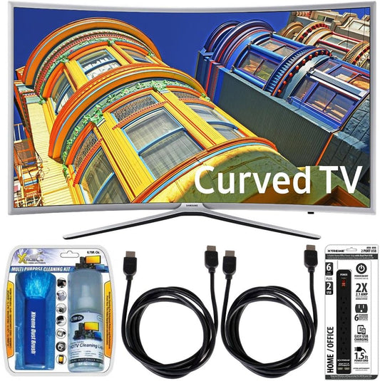 Samsung UN55K6250AFXZA 55" Curved 1080p Smart TV Bundle