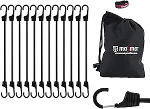 Magma 12 Bungee Cords Pack Heavy Duty Ties