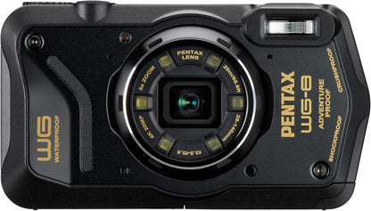 Pentax 01492 WG-8 Black Waterproof Adventure Camera
