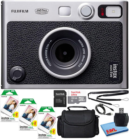 Fujifilm 16745183 Instax Mini EVO Instant Camera Bundle