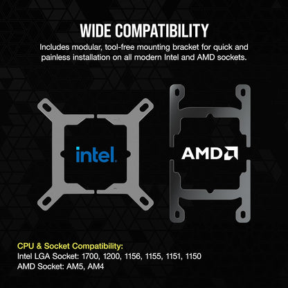 Corsair iCUE Link H100i LCD 240mm AIO Liquid Cooler